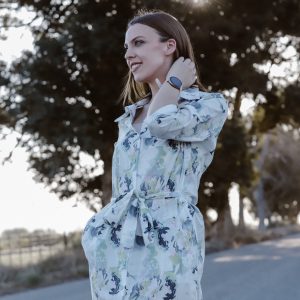 Soft colors cotton dress